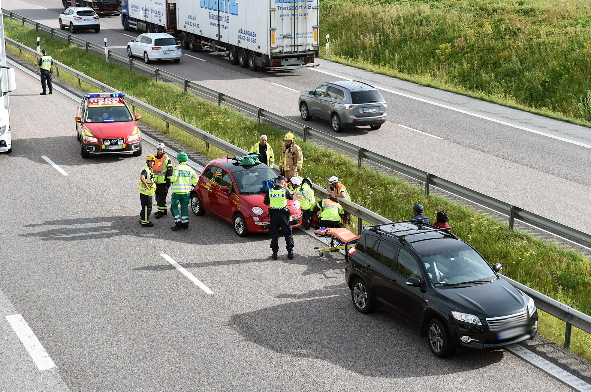 Trafikolycka På E6 – Flera Inblandade | AT-Foto